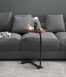Snack Side Table, C Shaped End Table for Sofa Couch Bed Room Small Table