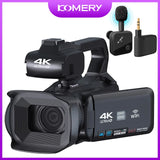 KOMERY YouTube Camcorder 4K Ultra HD camera Camcorders 64MP Streaming Camera 4.0"Touch Screen Digital Video Camera Jack's Clearance