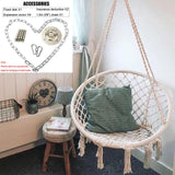 Outdoor Hammock Garden Swing Tassel Handmade Knitted Patio Egg Chair Jack's Clearance
