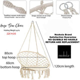 Outdoor Hammock Garden Swing Tassel Handmade Knitted Patio Egg Chair Jack's Clearance