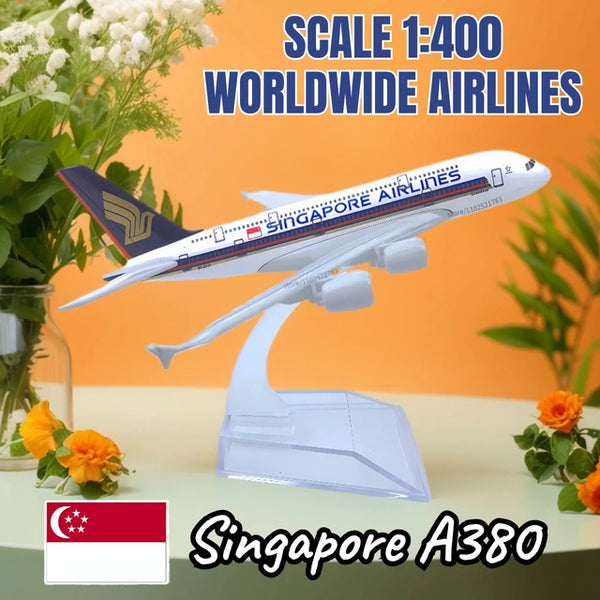 1:400 Scale Diecast Aircraft Model - Boeing & Airbus Airlines from Around the World