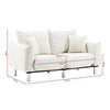 Ava 2 Seater Sofa (White)