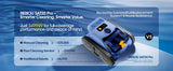 Seauto Cordless Robotic Pool Vacuum with Track Drive & Sonar Navigation, 180W Brushless Motor, Wall Climbing, 150-Min Runtime.