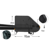 Caravan Hitch Cover Towing Hitch 600D Oxford Cloth Easy to Use Dustproof Rain Snow Protection RV Caravan Trailer Tow Hitch Cover