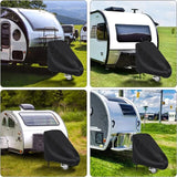 Caravan Hitch Cover Towing Hitch 600D Oxford Cloth Easy to Use Dustproof Rain Snow Protection RV Caravan Trailer Tow Hitch Cover