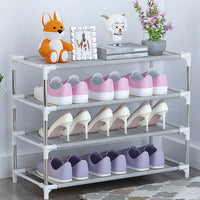 Space-Saving Shoe Rack: DIY Easy Assemble Organizer for Portable Home Storage
