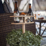 1x Outdoor Wine Table Portable Picnic Table Wine Glass Racks Collapsible Racks Outdoor Tables Outdoor Furniture For Garden Beach