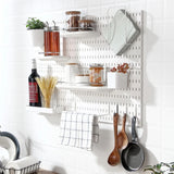 Wall Shelf Free Punch Accessories Hook Brush Holder Box Decoration Kitchen Toilet Bathroom Caravan Home Multifunctional Butler Storage