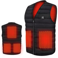 Unisex Smart Electric Heated Vest: Winter Thermal Jacket
