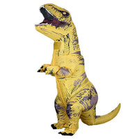 T Rex Velociraptor Inflatable Costume Mascot Cosplay Tirano Saurio Rex Dino Halloween For Women Men Kid Cosplay Funny Suit