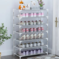 Space-Saving Shoe Rack: DIY Easy Assemble Organizer for Portable Home Storage