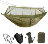 2-Person Camping Hammock with Mosquito Net – Durable Parachute Fabric Sleep Swing for Outdoors