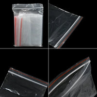 100pcs Small Zip Lock Plastic Bags - Transparent Reclosable Vacuum Storage Bags Jack's Clearance