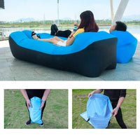 Fast Inflatable Air Sofa Bed Good Quality Sleeping Bag Inflatable Air Bag Lazy Bag Beach Sofa 240*70cm Jack's Clearance