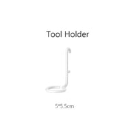 Wall Shelf Free Punch Accessories Hook Brush Holder Box Decoration Kitchen Toilet Bathroom Caravan Home Multifunctional Butler Storage