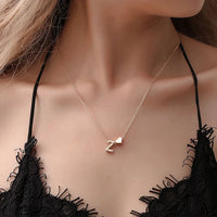 Tiny Heart Dainty Initial Necklace - Gold/Silver Color - Letter Name Choker Necklace for Women - Pendant Jewelry Gift