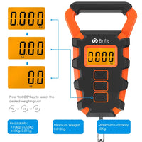 50KG Digital Scale with Ruler Portable Travel Luggage Weighing Scale Digital Fishing Scale Kitchen Food Scale