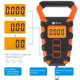 50KG Digital Scale with Ruler Portable Travel Luggage Weighing Scale Digital Fishing Scale Kitchen Food Scale