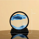 3D Moving Sand Art Picture Glass Craft Deep Sea Sand scape In Motion Display Flowing Sand Frame Sand Flowing Painting Gifts