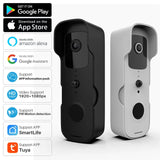 Tuya Smart Video Doorbell WiFi 1080P Video Intercom Door Bell IP Camera Two-Way Audio Works With Alexa Echo Show Google Home Jack's Clearance