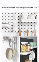 Wall Shelf Free Punch Accessories Hook Brush Holder Box Decoration Kitchen Toilet Bathroom Caravan Home Multifunctional Butler Storage