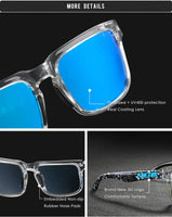 KDEAM 2022 Square Men's Polarized Sunglasses Outdoors Lifestyle Coating Sun Glasses New Matching Colors With Box