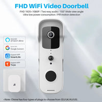 Tuya Smart Video Doorbell WiFi 1080P Video Intercom Door Bell IP Camera Two-Way Audio Works With Alexa Echo Show Google Home Jack's Clearance