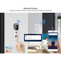 Tuya Smart Video Doorbell WiFi 1080P Video Intercom Door Bell IP Camera Two-Way Audio Works With Alexa Echo Show Google Home Jack's Clearance