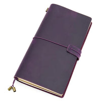 100% Genuine Leather Traveler's Notebook travel Diary Journal Vintage Handmade Cowhide Gift planner Free Lettering Embosse