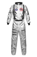 Astronaut Costume Adult Silver Spaceman Costume Plus Size  Women Space Suit Party Dress up Costume  Astronaut Suit Adults White