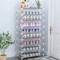 Space-Saving Shoe Rack: DIY Easy Assemble Organizer for Portable Home Storage