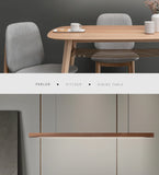 Nordic Wood Pendant Lights LED Modern Hanging Lamps for Dining Living Room Kitchen Office Shop Long Strip Celling Lamp