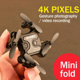 Mini Drone 4K Professional HD Camera High Hold Mode RC Helicopter Kid helicopter RC RTF Quadopter Foldable Quadrocopter WiFi - Jack's Clearance