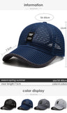 [NORTHWOOD] Men’s Mesh Baseball Cap Breathable Dad Hat Snapback