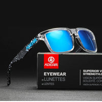 KDEAM 2022 Square Men's Polarized Sunglasses Outdoors Lifestyle Coating Sun Glasses New Matching Colors With Box