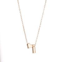 Tiny Heart Dainty Initial Necklace - Gold/Silver Color - Letter Name Choker Necklace for Women - Pendant Jewelry Gift