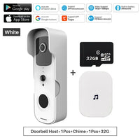 Tuya Smart Video Doorbell WiFi 1080P Video Intercom Door Bell IP Camera Two-Way Audio Works With Alexa Echo Show Google Home Jack's Clearance