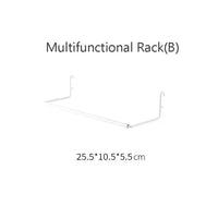 Wall Shelf Free Punch Accessories Hook Brush Holder Box Decoration Kitchen Toilet Bathroom Caravan Home Multifunctional Butler Storage