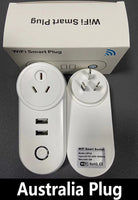 WiFi Smart Plug 16A EU CH IT Brazil Socket + 2.1A Dual USB Charger - Tuya Smart Life APP - Alexa Google Home Assistant Voice Control
