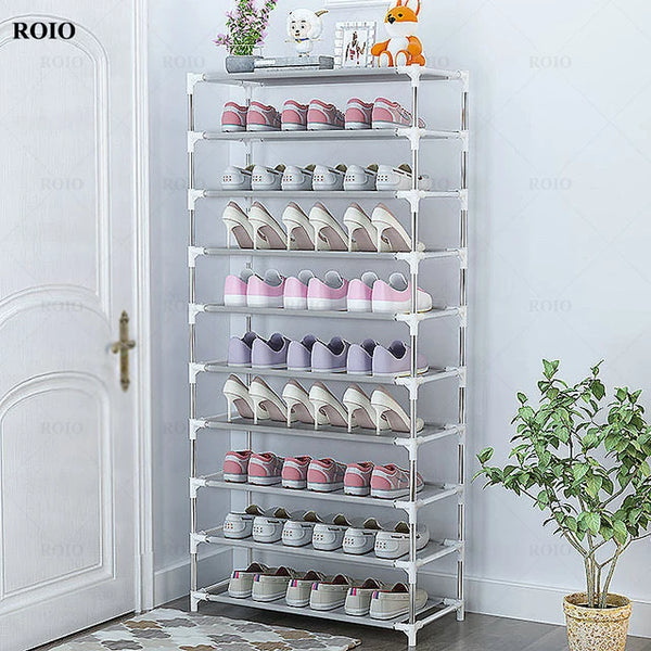 Space-Saving Shoe Rack: DIY Easy Assemble Organizer for Portable Home Storage