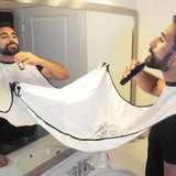 Male Shaving Apron Beard Catcher Bib Hair Trimmer Cape for Men