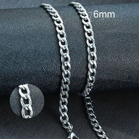 Vnox Men's Cuban Link Chain Necklace Stainless Steel Black Gold Color Male Choker colar Jewelry Gifts for Him Jack's Clearance