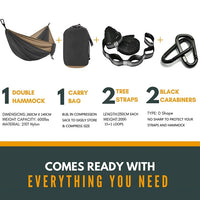 Solid Color Parachute Hammock with Hammock straps and Black carabiner Camping Survival travel Double Person outdoor furniture Jack's Clearance