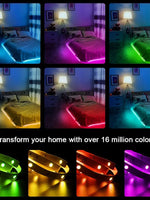 RGB LED Strip Lights 5050 – 1M-30M Color Changing with Music Sync (16 Million Colors)