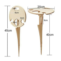 1x Outdoor Wine Table Portable Picnic Table Wine Glass Racks Collapsible Racks Outdoor Tables Outdoor Furniture For Garden Beach