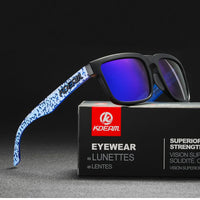 KDEAM 2022 Square Men's Polarized Sunglasses Outdoors Lifestyle Coating Sun Glasses New Matching Colors With Box