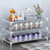 Space-Saving Shoe Rack: DIY Easy Assemble Organizer for Portable Home Storage