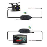 Wireless Rear View Backup Camera - 4.3" Foldable Monitor, Car Reverse Parking Kit