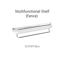 Wall Shelf Free Punch Accessories Hook Brush Holder Box Decoration Kitchen Toilet Bathroom Caravan Home Multifunctional Butler Storage