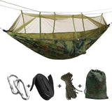 2-Person Camping Hammock with Mosquito Net – Durable Parachute Fabric Sleep Swing for Outdoors